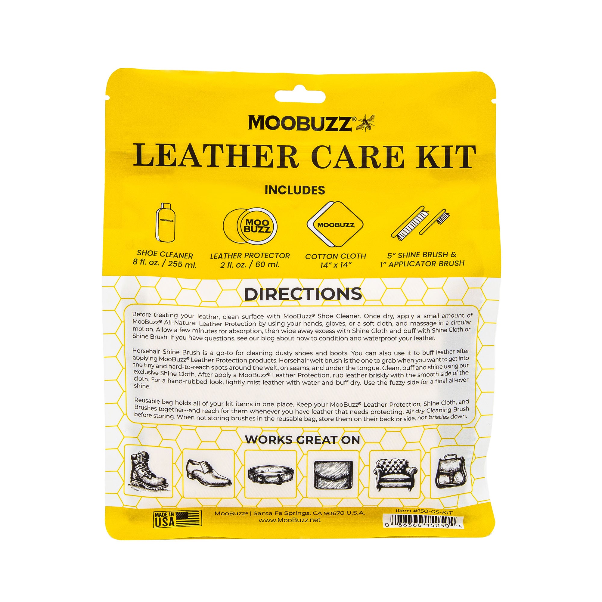 Leather CPR | Microfiber Applicator (5in) + 2 Towels (16in) | Round Lint-Free Cleaner & Conditioner - Covers Surfaces Quickly While Using Less Cream